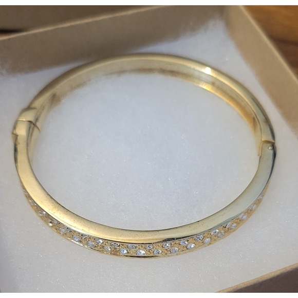 Goldtone Bangle Braclet - Picture 1 of 6